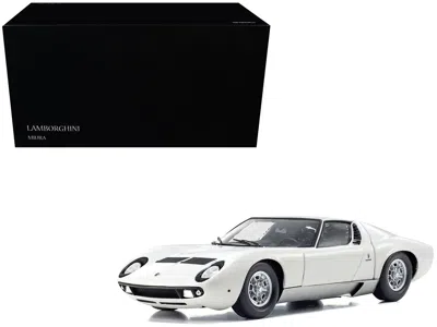 Kyosho Lamborghini Miura P 400 White 1/18 Diecast Model Car By