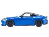 Kyosho Nissan Fairlady Z Rhd (right Hand Drive) Seiran Blue With Black Top With Mini Book No.13 1/64 Diecas