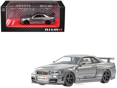Kyosho Nissan Skyline Gt-r Nismo (bnr34) Rhd (right Hand Drive) Gray Metallic 1/64 Diecast Model Car By Kyo In Multi