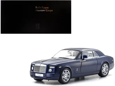 Kyosho Rolls Royce Phantom Coupe Blue Metallic 1/18 Diecast Model Car By  In Gray