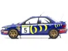 Kyosho Subaru Impreza #5 Carlos Sainz - Luis Moya Winner "monte-carlo Rally" (1995) 1/18 Diecast Model Car