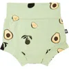Kyte Baby Avocado Bummie Shorts In Green