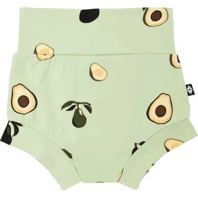 Kyte Baby Avocado Bummie Shorts In Green