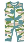 Kyte Baby Camo Romper In Blue