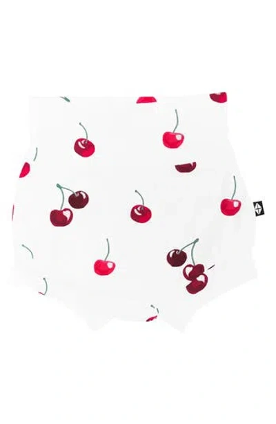 Kyte Baby Cherry Bummies Shorts In White