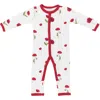Kyte Baby Cloud Poppies Snap Romper In Multi