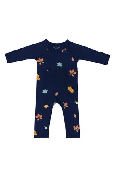 Kyte Baby Foliage Romper In Blue