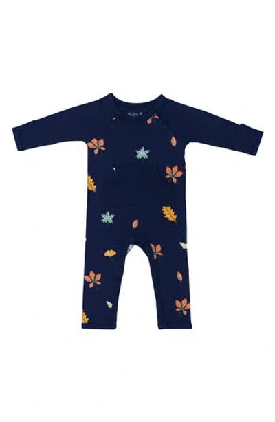 Kyte Baby Foliage Romper In Blue