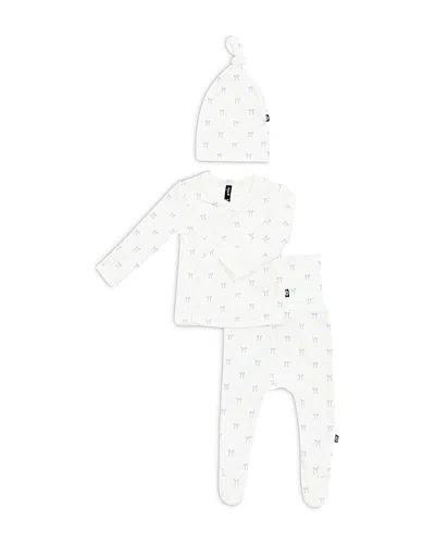Kyte Baby Girls' Pointelle Take Me Home Hat, Top & Footed Pants Set - Baby In White