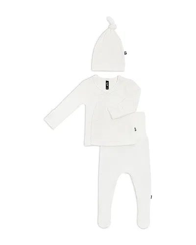 Kyte Baby Girls' Pointelle Take Me Home Hat, Top & Footed Pants Set - Baby In White