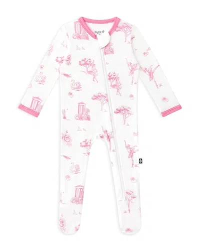 Kyte Baby Girls' Zippered Footie - Baby In Pink