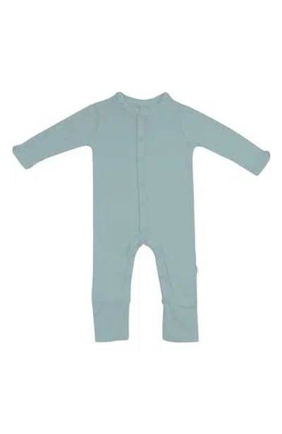 Kyte Baby Glacier Long Sleeve Snap Romper In Blue