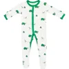 Kyte Baby Irish Snap Footie In White