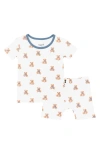 Kyte Baby Kids' Fitted Two-piece Pajamas In White