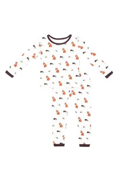 Kyte Baby Kids' Sienna Woodland Fitted Two-piece Pajamas In Multi