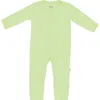 Kyte Baby Pistachio Snap Romper In Green