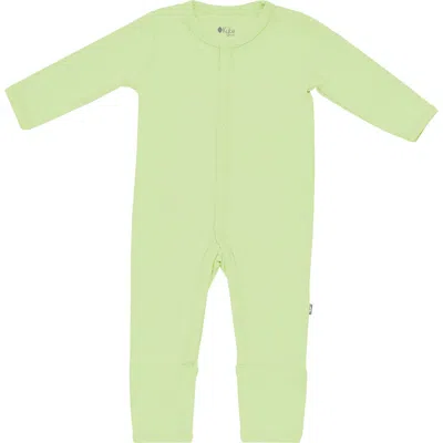 Kyte Baby Pistachio Snap Romper In Green