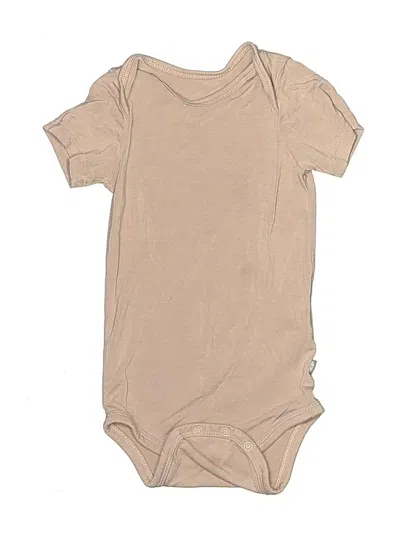 Pre-owned Kyte Baby Babies' Short Sleeve Onesie In Brown