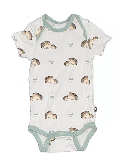 Pre-owned Kyte Baby Babies' Short Sleeve Onesie In Ivory