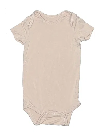Pre-owned Kyte Baby Babies' Short Sleeve Onesie In Tan