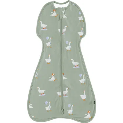 Kyte Baby Silly Goose 0.5 Tog Swaddle Bag In Green