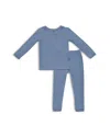 Kyte Baby Unisex Long Sleeve Pajama Top & Pants Set - Little Kid In Slate