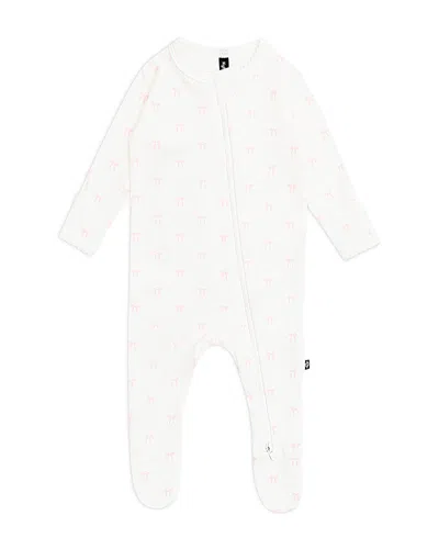 Kyte Baby Unisex Pointelle Zippered Footie - Baby In White