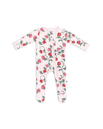 Kyte Baby Unisex Zippered Footie - Baby In Strawberry Field