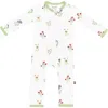 Kyte Baby Wildflower Zip-up Romper In White