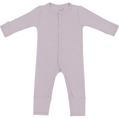 Kyte Baby Wisteria Long Sleeve Snap Romper In Purple