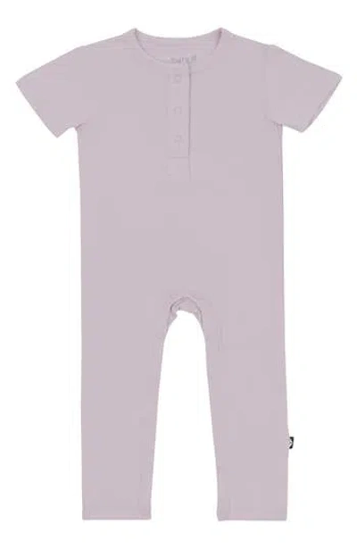 Kyte Baby Wisteria Short Sleeve Snap Romper In Purple