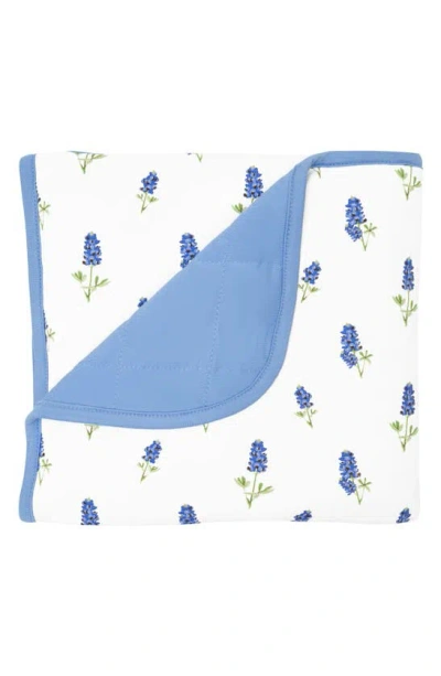Kyte Baby Blue Bonnet Print Baby Blanket In Periwinkle Bluebonnet