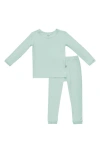 Kyte Baby Kids' Solid Fitted Two-piece Pajamas In Sage