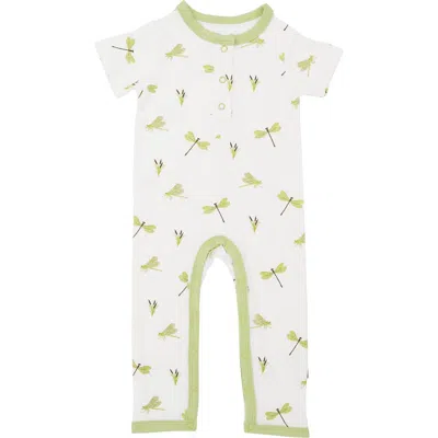 Kyte Baby Dragonfly Short Sleeve Romper In White