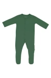 Kyte Baby Hunter Snap Footie In Hunter