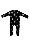 Kyte Baby Print Zip-up Footie In Magnolia