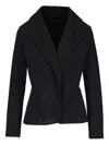 Kz_k Studio Shawl-collar Jacket In Black