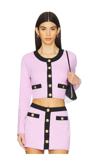 L Agence Adaline Colourblock Chic Swim Cardigan