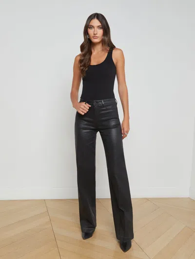 L Agence Adira Scoopneck Tank In Black