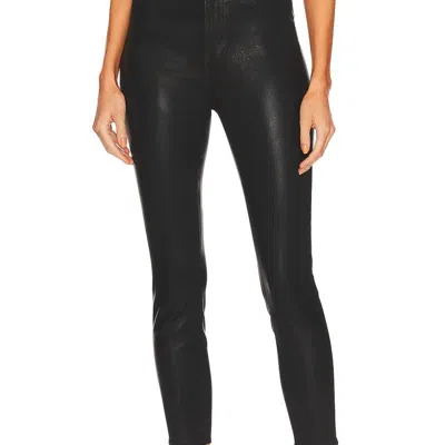 L Agence Akira Ultra High Rise Skinny Jean In Noir Coated In Black