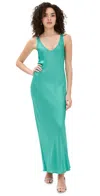 L Agence Akiya Tank Dress In Bright Jade