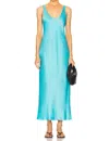 L'agence Akiya Tank Dress In Blue Atoll In Multi