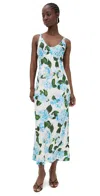 L Agence Akiya Satin Maxi Dress