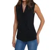 L Agence Aldora Double Breasted Vest Black In Black