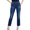 L Agence L'agence Alexia High-rise Crop Cigarette Jean In Multi