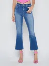 L Agence Ali H/r Slim Flare Jeans In Palermo In Blue