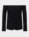 L Agence Alice Blazer Top In Black