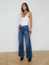 L Agence Alicent Wide Leg Jean In Desoto In Desoto