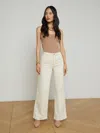 L Agence Alicent High Rise Wide Leg Jean In Macadamia In Macadamia