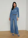L Agence Alicent Wide-leg Jean In Stokes